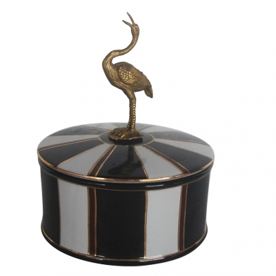 Изображение товара Шкатулка с журавлем Glasar 17x17x22см