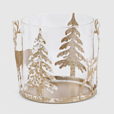 Изображение товара Подсвечник Ad trend железо и стекло 10х10 см