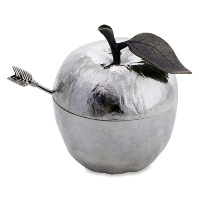 Изображение товара Банка для меда Michael Aram с ложкой 10 см яблоко