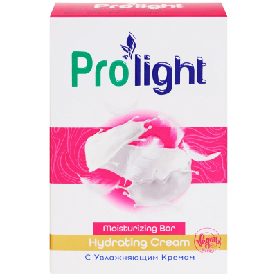 Изображение товара Мыло туалетное PROLIGHT С увлажняющим кремом, 80 гр.