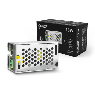 Изображение товара Блок питания LED STRIP PS 15W 12V 1/200 для светодиодных лент