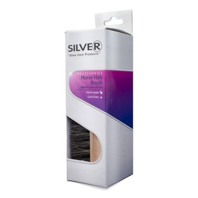 Изображение товара Щетка Silver AB2002-00 для обуви с натуральным ворсом Изображение товара Щетка Silver AB2002-00 для обуви с натуральным ворсом