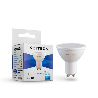 Изображение товара Лампочка Voltega Sofit GU10 7W 4000К светодиодная белый цоколь GU10