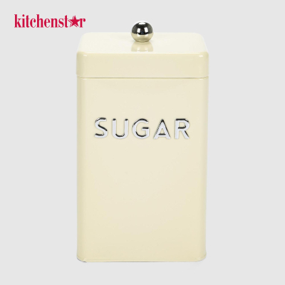 Изображение товара Банка для хранения сахара 1.5л молочный цвет с гальванированной сталью