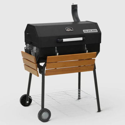 Изображение товара Гриль-барбекю Guruss BBQ CG-075 угольный черный для пикников и дачи