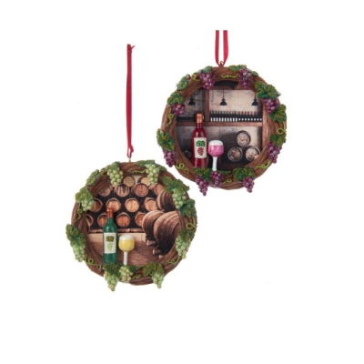 Изображение товара Игрушка елочная Kurt S.Adler винодельня 10 см в ассортименте