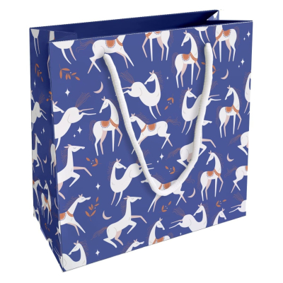 Изображение товара Подарочный пакет Be Smart Spirit синий 20х20 см для упаковки подарков