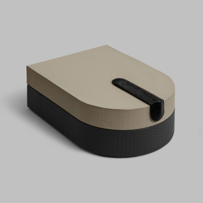 Изображение товара Шкатулка Togas Эсфира серый/бежевый 15x22x8 см