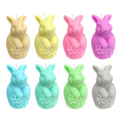 Изображение товара Свеча пасхальная зайчик Kukina Raffinata 6x10 см без аромата