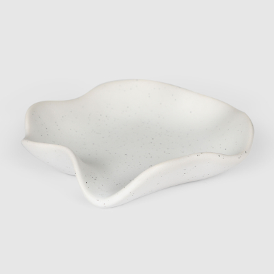 Изображение товара Мыльница Hometex из керамики белая для ванной комнаты