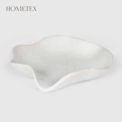 Изображение товара Мыльница Hometex из керамики белая для ванной комнаты