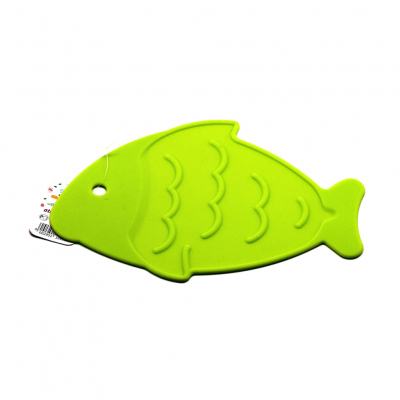 Изображение товара Подставка под горячее Atlantis Рыба 26х17 см - силиконовая, салатовая