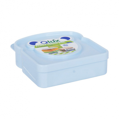 Изображение товара Ланч бокс Qlux Panda голубой из полипропилена для хранения еды