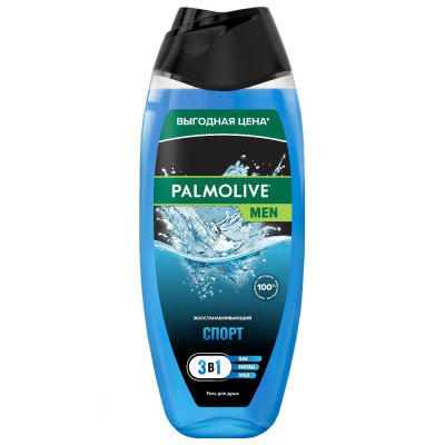 Изображение товара Гель для душа Palmolive Men Спорт 3 в 1 для тела, волос и лица 500 мл Изображение товара Гель для душа Palmolive Men Спорт 3 в 1 для тела, волос и лица 500 мл