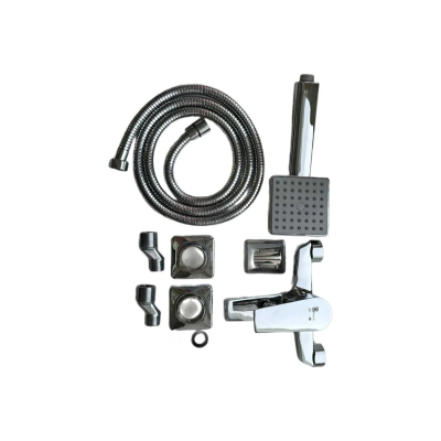 Изображение товара Современный однорычажный смеситель Risco Gita для ванны никель хром