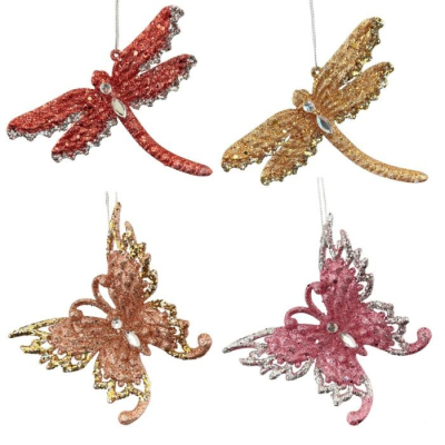 Изображение товара Ёлочная игрушка Kurt S. Adler бабочка и стрекоза, 12.5 см