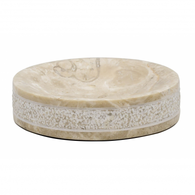 Изображение товара Мыльница Ridder Posh бежевого цвета из мрамора 10,2х2,5 см для ванной и кухни