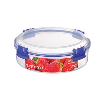 Изображение товара Контейнер круглый 640мл Sistema klip it пластиковый для хранения продуктов
