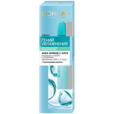 Изображение товара Крем для лица L`Oreal Гений Увлажнения для нормальной и смешанной кожи 70 мл