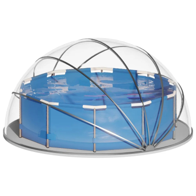 Изображение товара Тент для бассейна Pool tent диаметром 4,5 метра защитный быстрый монтаж Россия Изображение товара Тент для бассейна Pool tent диаметром 4,5 метра защитный быстрый монтаж Россия