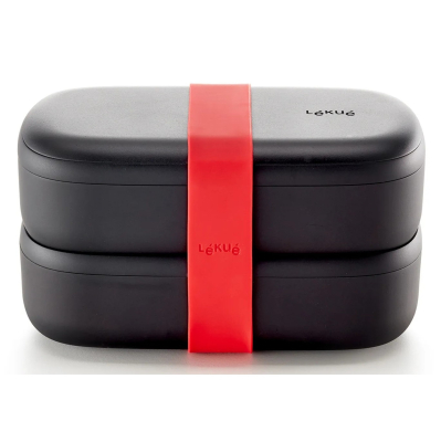 Изображение товара Ланч-бокс Lekue To go чёрный 1 л с разделителями и крышками Изображение товара Ланч-бокс Lekue To go чёрный 1 л с разделителями и крышками