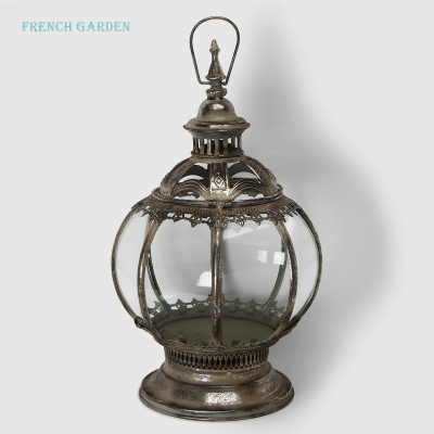 Изображение товара Фонарь декоративный French garden антикварный серебро 28х26х49 см