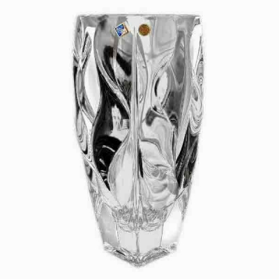 Изображение товара Ваза Bohemia Jihlava Bamboo 30 см хрусталь декор черными красками