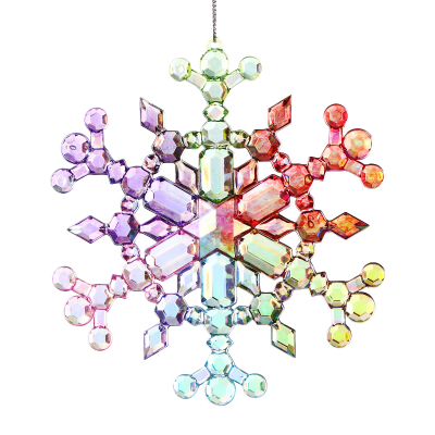 Изображение товара Игрушка елочная снежинка Kurt S. Adler T2470 мультиколор 13 см