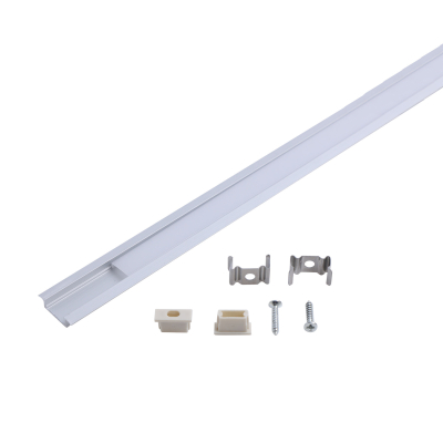 Изображение товара Врезной профиль для LED ленты Gauss 7mm 2м прозрачный металл Изображение товара Врезной профиль для LED ленты Gauss 7mm 2м прозрачный металл