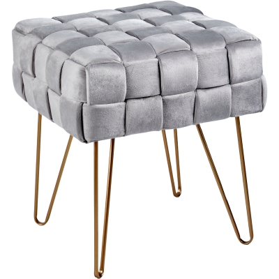 Изображение товара Табурет Glasar серый 38х38х45 см