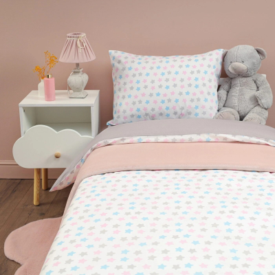 Изображение товара Комплект постельного белья Siberia звездочки белый Подростковый