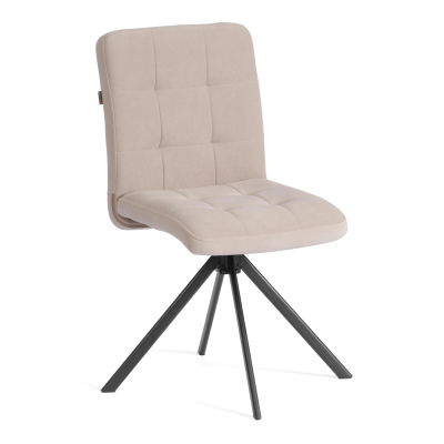 Изображение товара Поворотный стул обеденный TC Medeo с велюровой обивкой, бежевый Изображение товара Поворотный стул обеденный TC Medeo с велюровой обивкой, бежевый