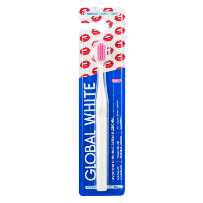 Изображение товара Зубная щётка Global White Gum Care Soft для чувствительных зубов и дёсен