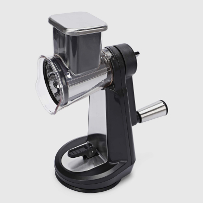 Изображение товара Механическая терка Kitchenstar нержавеющая сталь с комплектом ножей и блоком для прессования