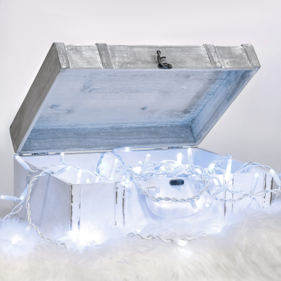 Изображение товара Электрогирлянда Reason 220 LED холодный белый 100 см