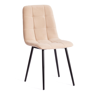 Изображение товара Стул TC Бежевый с черным велюр, металл 45х54х90 см