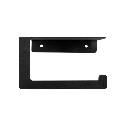 Изображение товара Держатель для туалетной бумаги Format с полочкой для телефона, черный