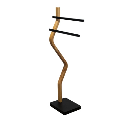 Изображение товара Напольная стойка для полотенец Ridder Melton черная стильная и прочная Изображение товара Напольная стойка для полотенец Ridder Melton черная стильная и прочная