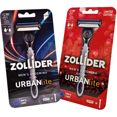 Изображение товара Бритвенный станок Zollider URBAN Lite с 3 лезвиями для комфортного бритья Изображение товара Бритвенный станок Zollider URBAN Lite с 3 лезвиями для комфортного бритья