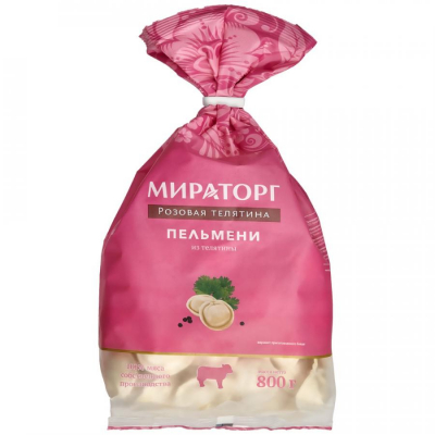 Изображение товара Пельмени Мираторг из телятины 800 г - вкусные полуфабрикаты Изображение товара Пельмени Мираторг из телятины 800 г - вкусные полуфабрикаты