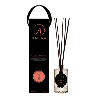 Изображение товара Аромадиффузор Ambra Sandal & Tonka 50 мл с подарочной упаковкой