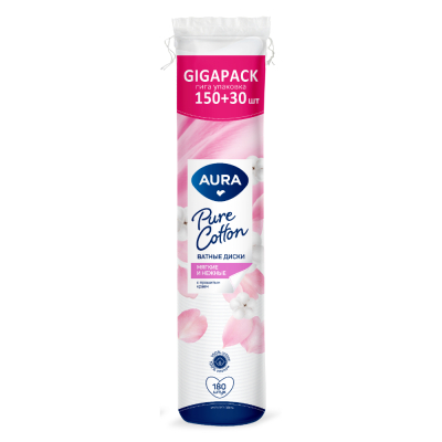 Изображение товара Ватные диски 180 шт Aura Beauty 180 шт