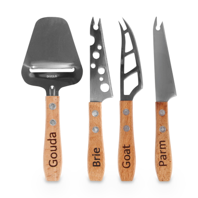 Изображение товара Набор ножей для сыра Boska Geneva 4 шт - ножи из нержавеющей стали и дерева