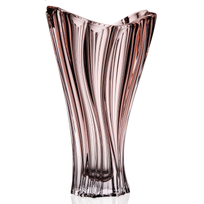 Изображение товара Ваза Aurum Crystal Plantica pink 32 см из хрустального стекла