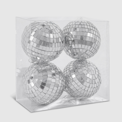 Изображение товара Набор зеркальных шаров Linhai jinnuo 4 шт диаметром 8 см