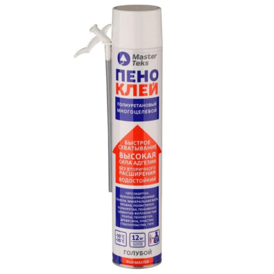 Изображение товара Пено-клей полиуретановый MasterTeks PM 750 мл универсальный монтажный клей