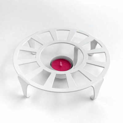 Изображение товара Подставка Gala для подогрева белая 18,5х18,4х4,6 см металлическая