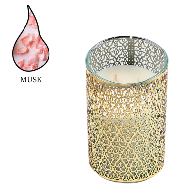 Изображение товара Аромасвеча Nour Bougie Arabesque Musc Золото 2160 г - натуральная, ручная работа, длительное горени