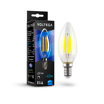 Изображение товара Лампочка светодиодная Voltega VG10-C1E14COLD5W-FD с цоколем E14, IP65, 400 Люмен Изображение товара Лампочка светодиодная Voltega VG10-C1E14COLD5W-FD с цоколем E14, IP65, 400 Люмен