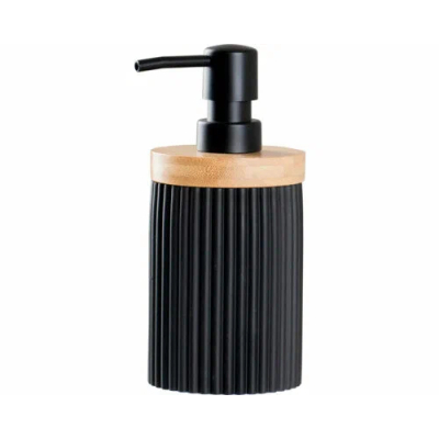 Изображение товара Дозатор для мыла Ridder Bailey черный из бамбука и полирезина